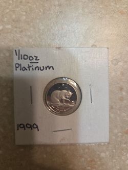 1999 Isle of man 1/10 oz 999.5 platinum coin