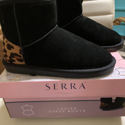 Serra Ladies Suede Boots  Size 7 New!!