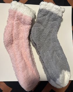 Winter Cozy Fuzzy Socks 2 Pairs - Microfiber Soft Touch, Super Comfy~
