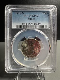 1976-S Washington Bicentennial Quarter PCGS MS67 Silver 25C
