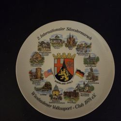 vintage German porcelain collector's plate