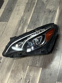 2014-2017 W207 E550 COUPE MERCEDES BENZ ADAPTIVE FULL LED LEFT DRIVER SIDE HEADLIGHT GENUINE OEM  IN GREAT WORKING CONDITIONS
