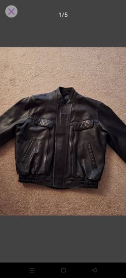 ROADGEAR black leather motorcycle jacket