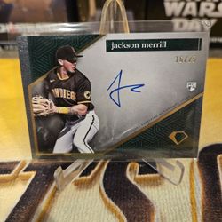 Jackson Merrill 2024 Topps Diamond Icons #AC-JM Auto /25 RC Rookie Padres