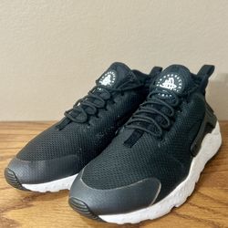 Nike Air Huarache Run Ultra (Black Black-Black-White) - Size 9 Women’s
