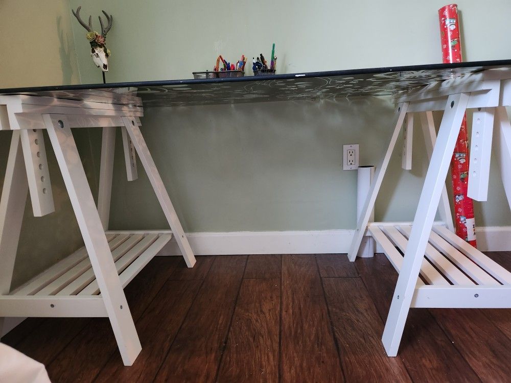 Decorative Butterfly Glass Table 