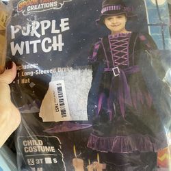 Purple witch small dress size 0 to 2