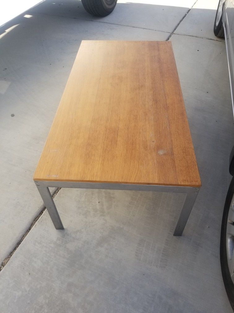 Ikea EKSJO Wooden And Metal Leg Coffee Table