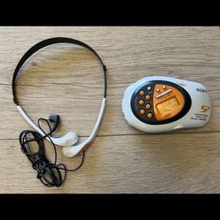 Sony S2 Walkman Sports Digital Radio TV Weather FM-AM SRF-M80V  Headphones