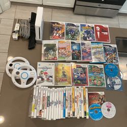 Nintendo Wii console and games