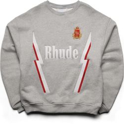 Rhude Grey Lighting Sweatshirt 