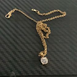 Ladies Stone Gold Necklace 