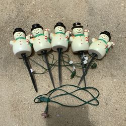 Light Up Snowman 8in