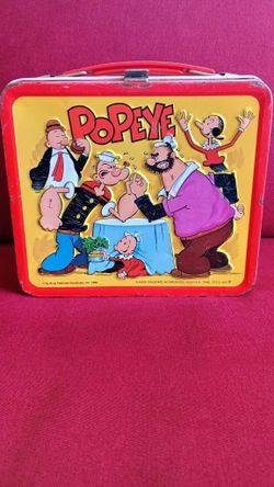 Vintage 1980 Popeye lunch box. See our other great vintage art antiques jewelry Sports wrist watches fishing lures comic books furniture Collectibles 