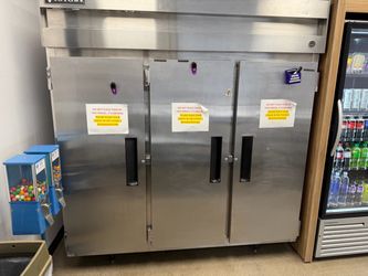 Victory Commercial 3-Door Stainless Steel Refrigerator