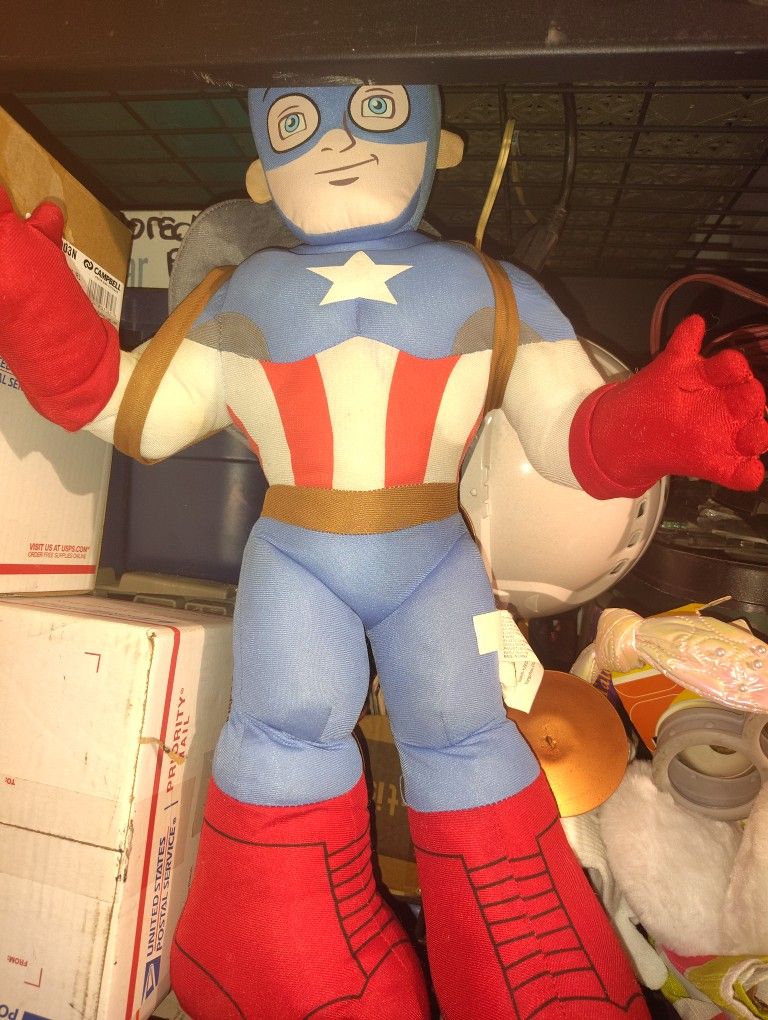 24 inch plush Captain America doll, from Marve