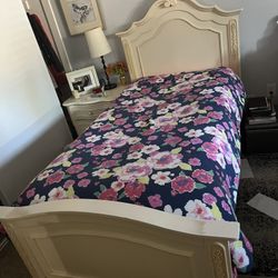 Twin Bed Frame & Nightstand