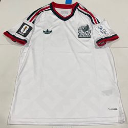 Fifa World Cup Adidas Mexico away white jersey