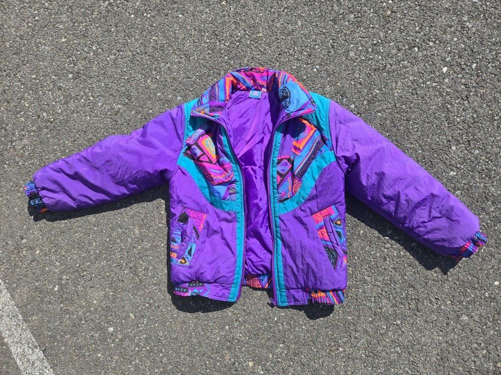 Vintage 80s Stuffed Bomber Jacket