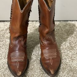 Patricia Nash 6.5 Bergamo Brown Leather Western Boots 