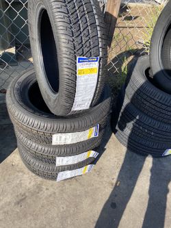SET FOUR NEW TIRES GOODYEAR 195/69/15
