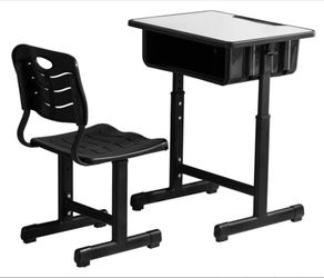 Kids Adjustable Study Desk & Chair Set • Great for Homeschool • Like New