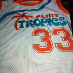 HEADGEAR CLASSIC H G C  " JACKIE MOON" SEMI PRO 2008  FLINT TROPICS #33 JERSEY SIZE  XL