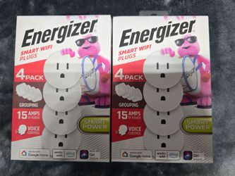 2 packs of Energizer 4pk Smart Plug 15 amps