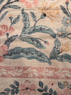 🌸 Morebes 9’ x 12’ Vintage Floral Area Rug/pink,green,gold,white and beige