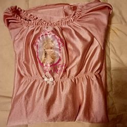 Pink Barbie Night Gown - Girls Large