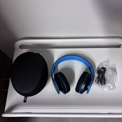 Bluetooth Over-Ear Headphones – Wireless/Wired Stereo Headset with FM & TF Card (Black/Blue)