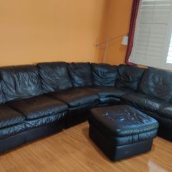 Free Natuzzi  Leather Sofa
