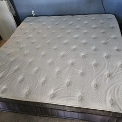 KING Size Bed And Metal Frame (75 X 80)