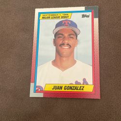 89 Topps Juan Gonzales RC. #43