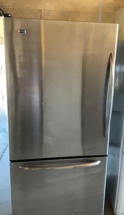 Maytag Bottom Freezer Stainless Steel Refrigerator Fridge
