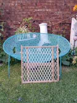 Wooden baby gate