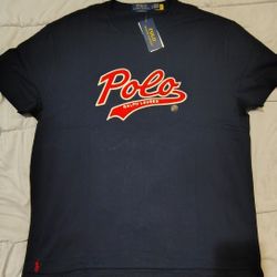 Polo Ralph Lauren Varsity Logo T Shirt Size Large Classic Fit NWT