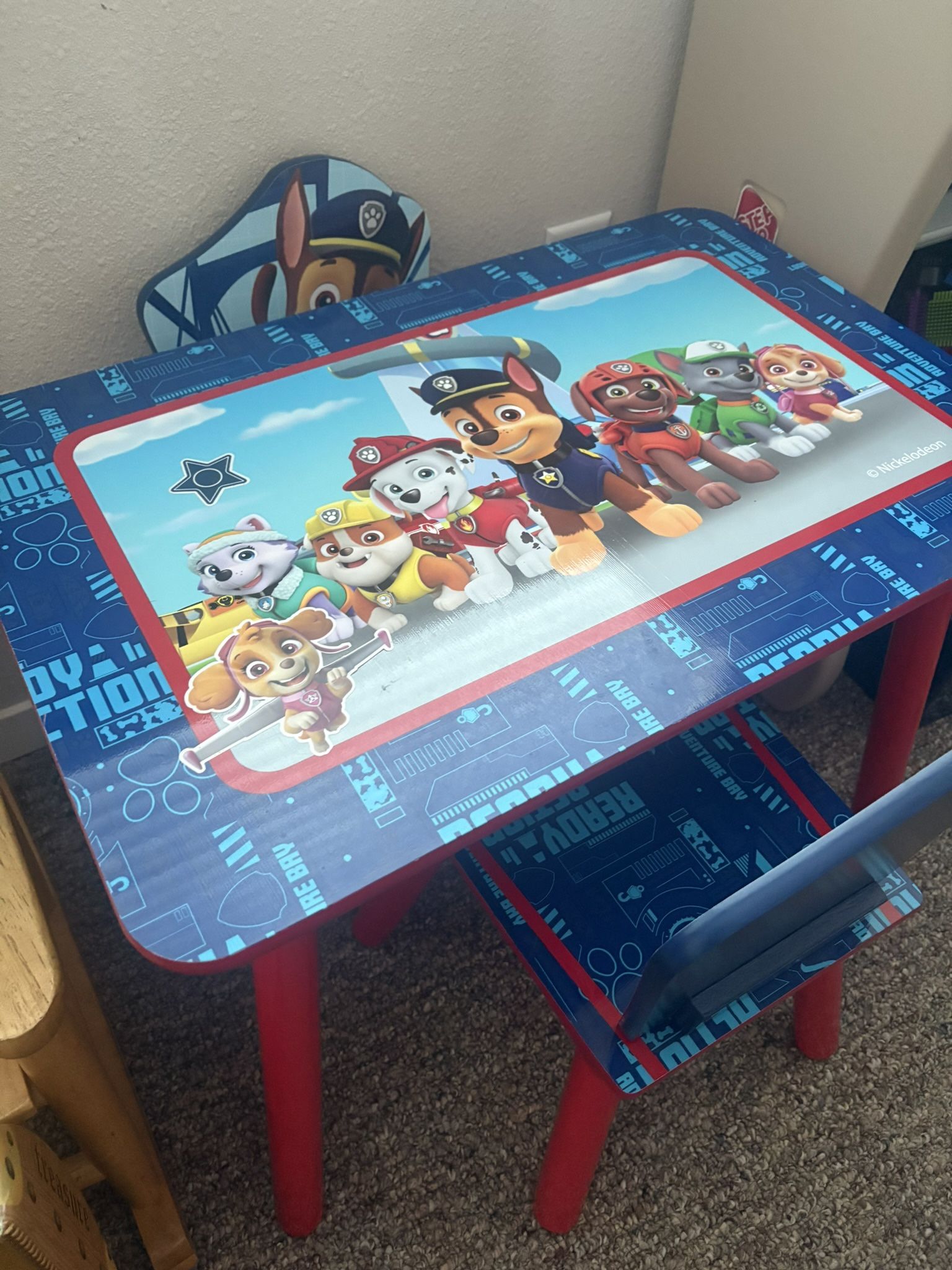 Paw patrol Table And Chairs :)