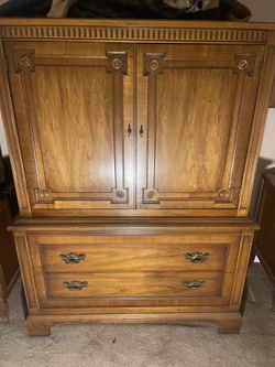 Large wood dresser