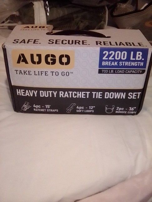 Augo Heavy Duty Ratchet Straps