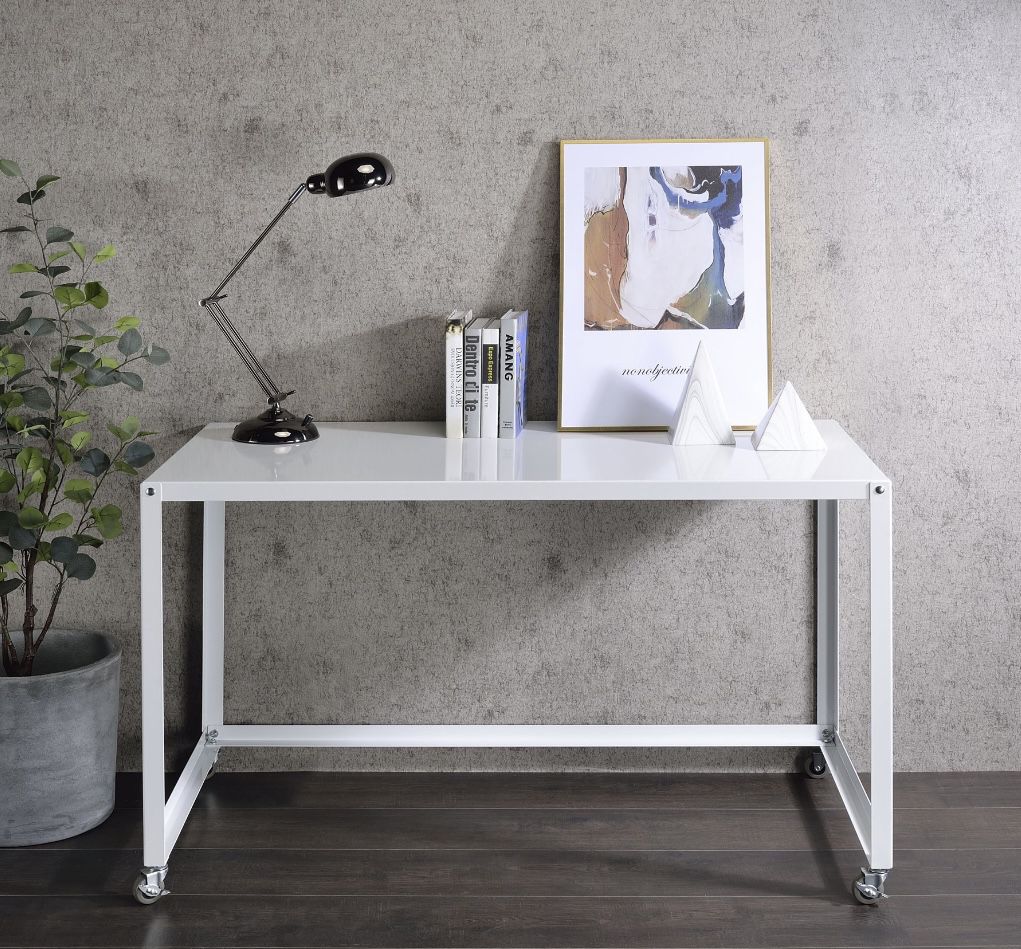 Rolling White Desk/Table