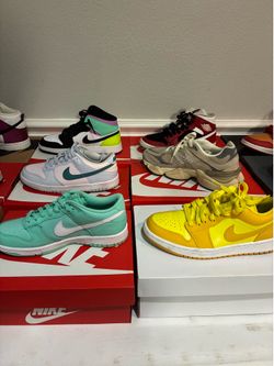 12 pairs of shoes