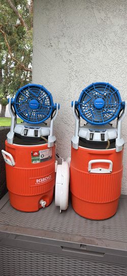 Arctic Cove Fan Misters/ Igloo Beverage cooler