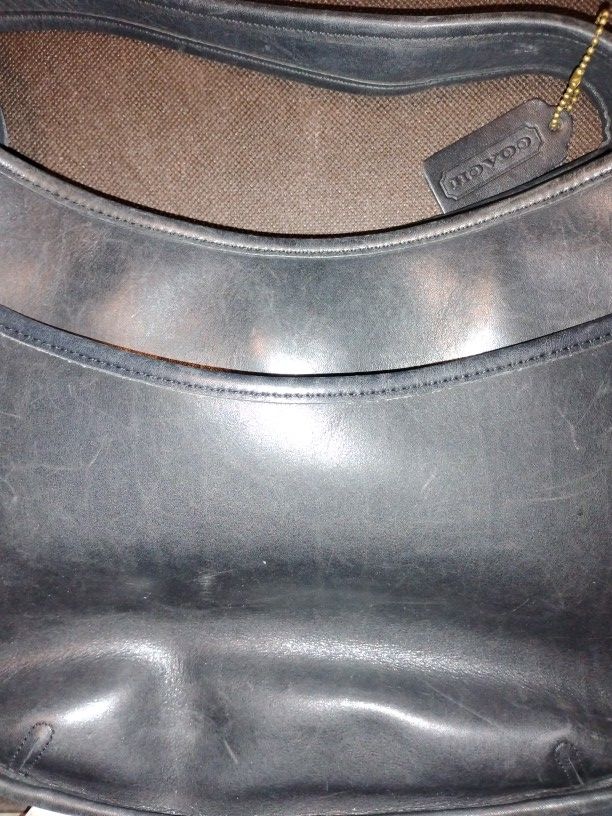 Coach Classic Leather Shoulder Bag Ergo One Style