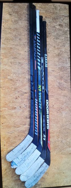 Warrior, Pro Stock, Base, Sherwood Hockey Sticks right handed 63"