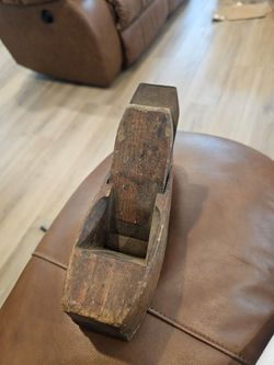 Vintage Large Wooden Hand Plane 20" Woodworking Carpenter Tool Steel Blade