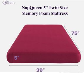 Pink NapQueen Memory Foam Twin Size Mattress