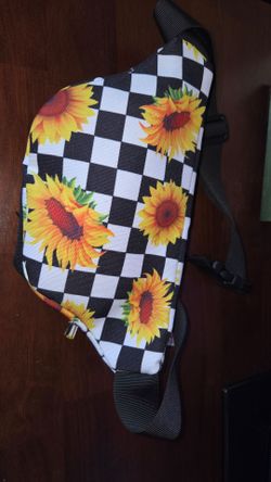 Black & Yellow Sunflower Fanny Pack
