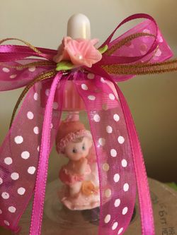 12 Pink Baby Shower Bottles