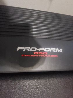 Proform 650 crosstrainer treadmill hot sale